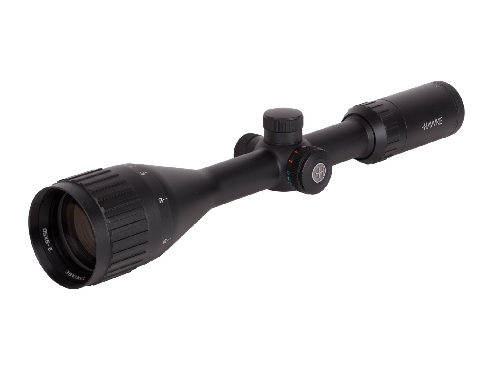 Hawke Vantage 3-9x50 AO Mil Dot Illuminated Telescopic Air Rifle Scope 14232 