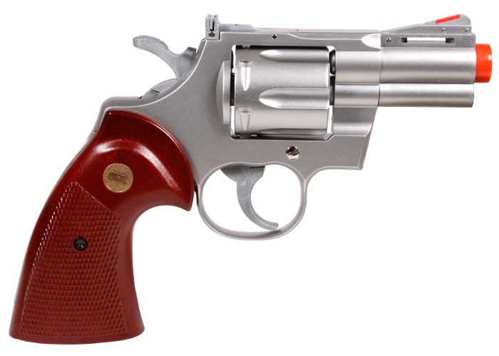 Airsoft TSD UHC 939 2.5 inch barrel revolver Silver/Black 