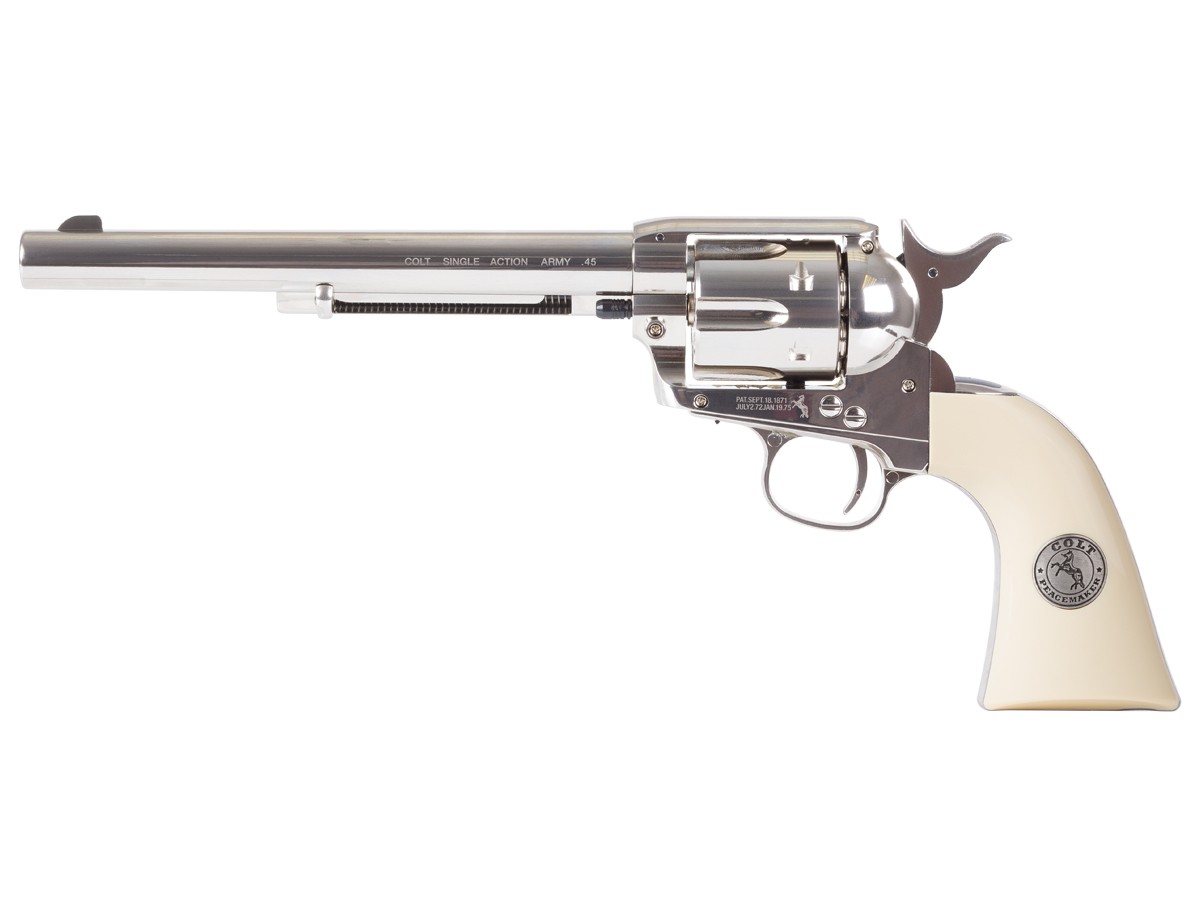 Limited Edition Colt 7.5" CO2 Pellet Revolver, Nickel