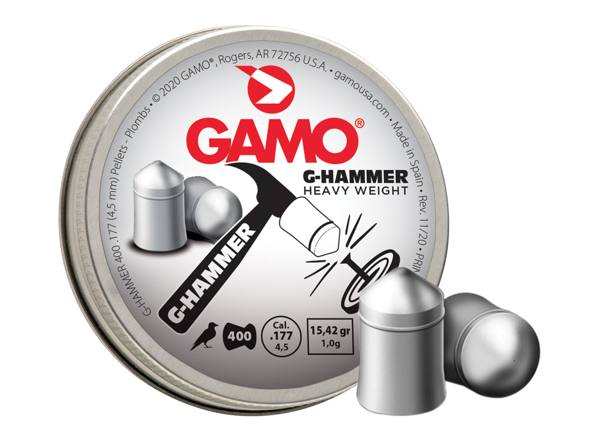 Gamo G-Hammer Pointed .177 Caliber, 15.42 Grains - 400 ct