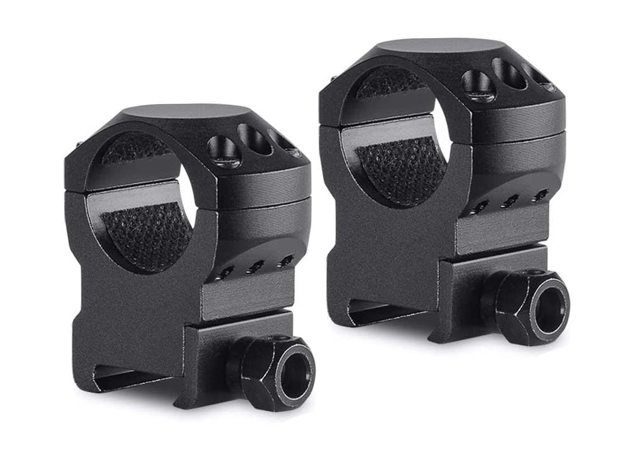 Weaver 1-Inch Six-Hole Tactical Rings – XX-High, Matte Black, Aluminum