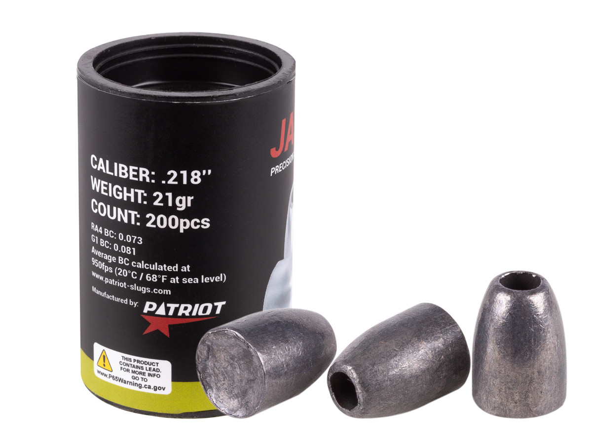 Patriot Javelin Slug Hollowpoint Gen 2 .218 Caliber, 21 Grains - 200 ct