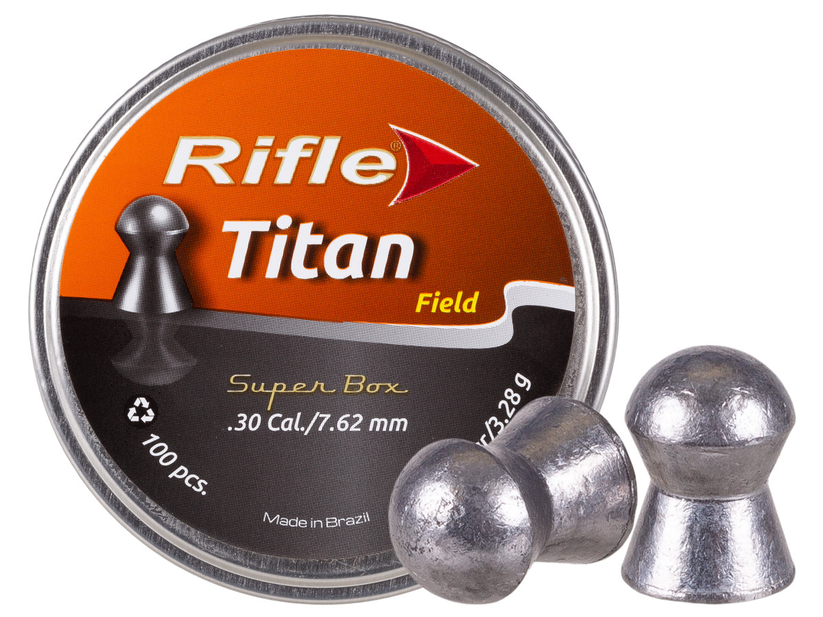Rifle Premium TITAN Pellets, .30cal, 50.61gr, Round Nose - 100ct