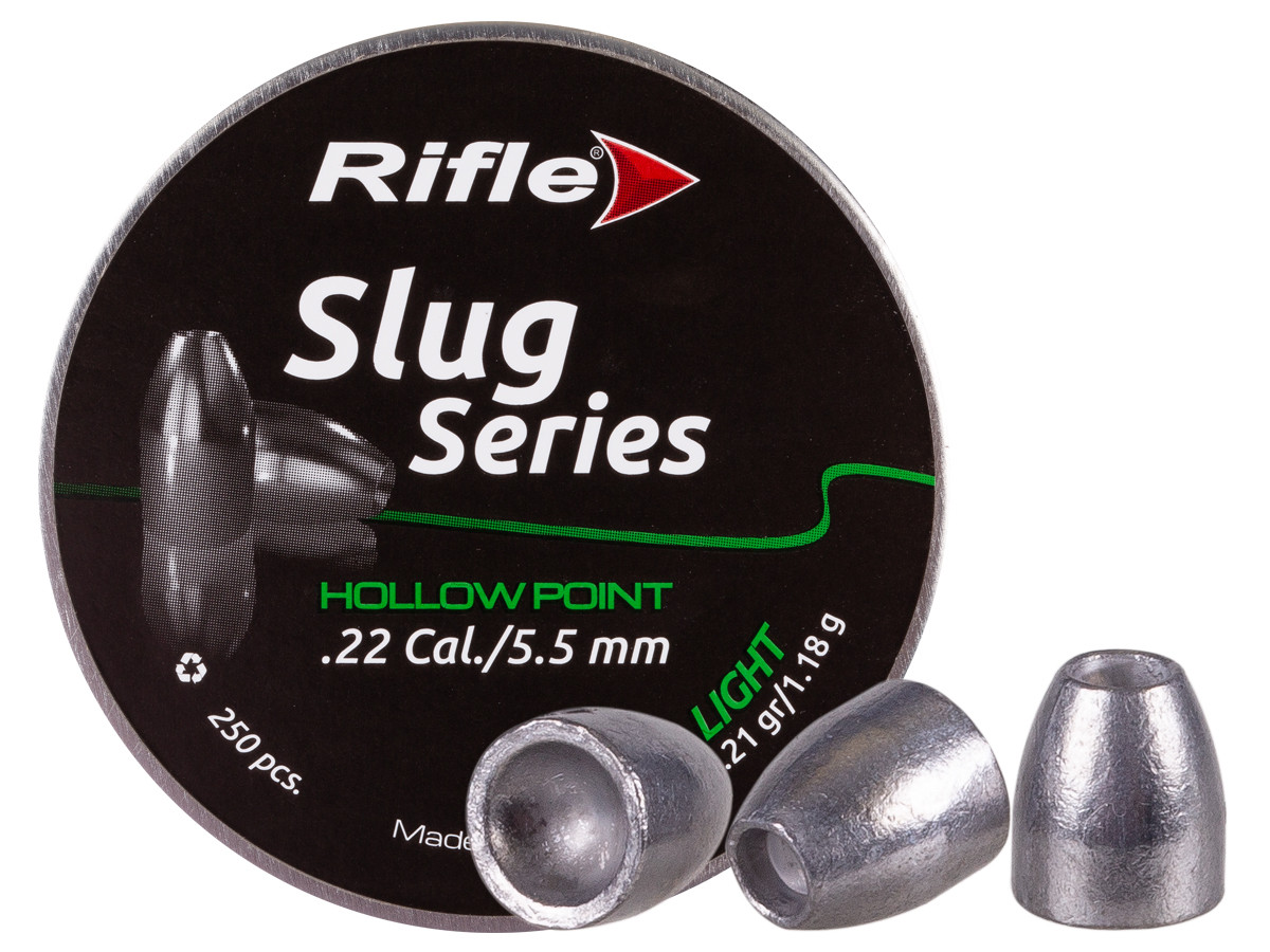 Rifle Slug Series, .22cal, Light, 18.21gr, Hollowpoint - 250ct