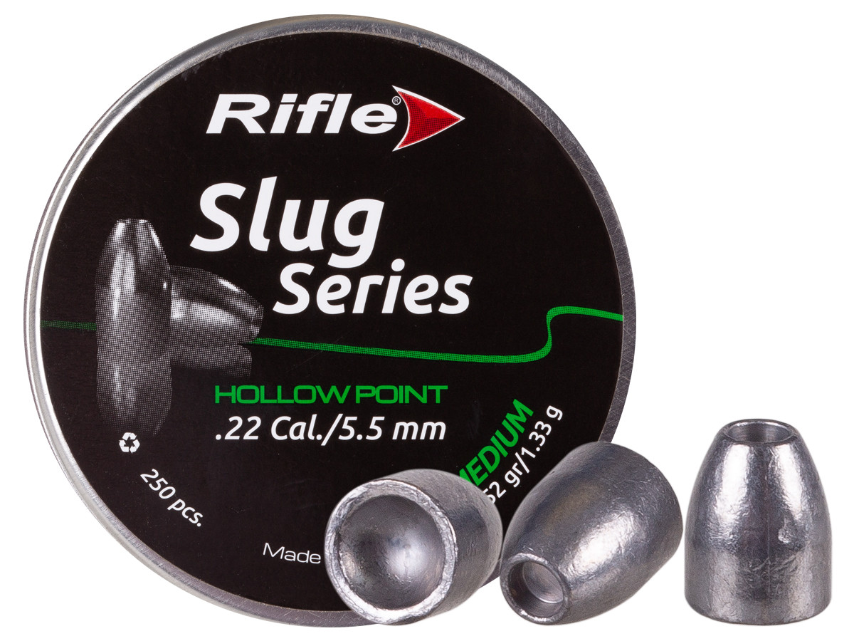 Rifle Slug Series, .22cal, Medium, 20.52gr, Hollowpoint - 250ct