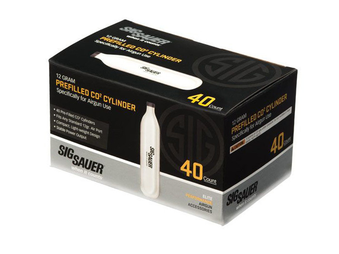 SIG Sauer 12 Gram CO2 Cartridges, 40ct