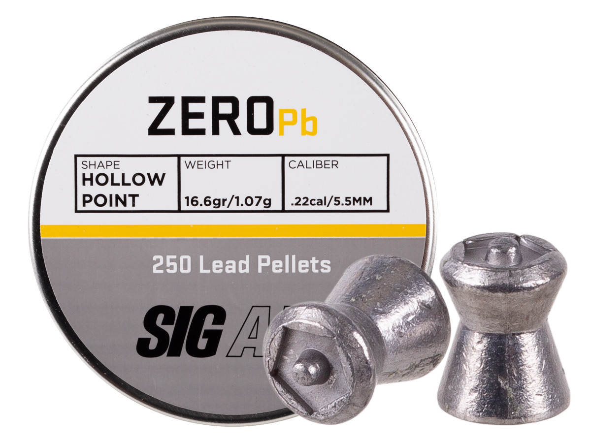 SIG Sauer Zero Pellets, .22 Cal, 16.6 gr - 250 ct