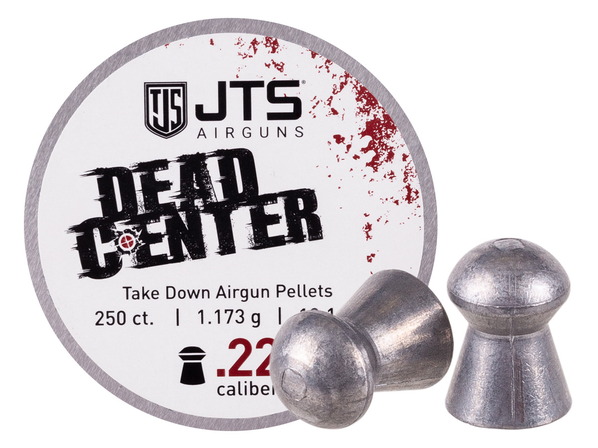JTS Dead Center Precision Domed Pellets .22 cal, 18.1gr - 250ct