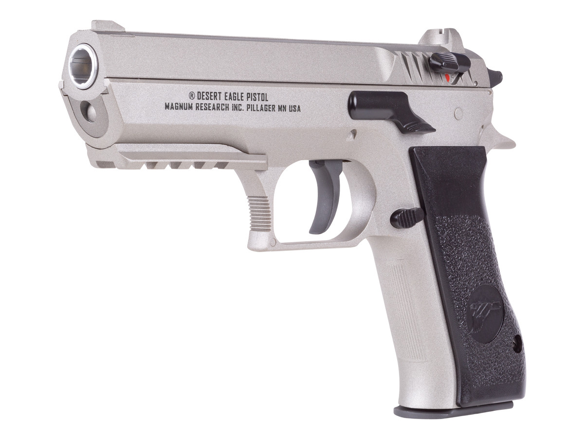 PISTOLET DESERT EAGLE L6 FULL AUTO Stainless silver - Blowback - 6 mm BB -  CO² - Paintball Connexion