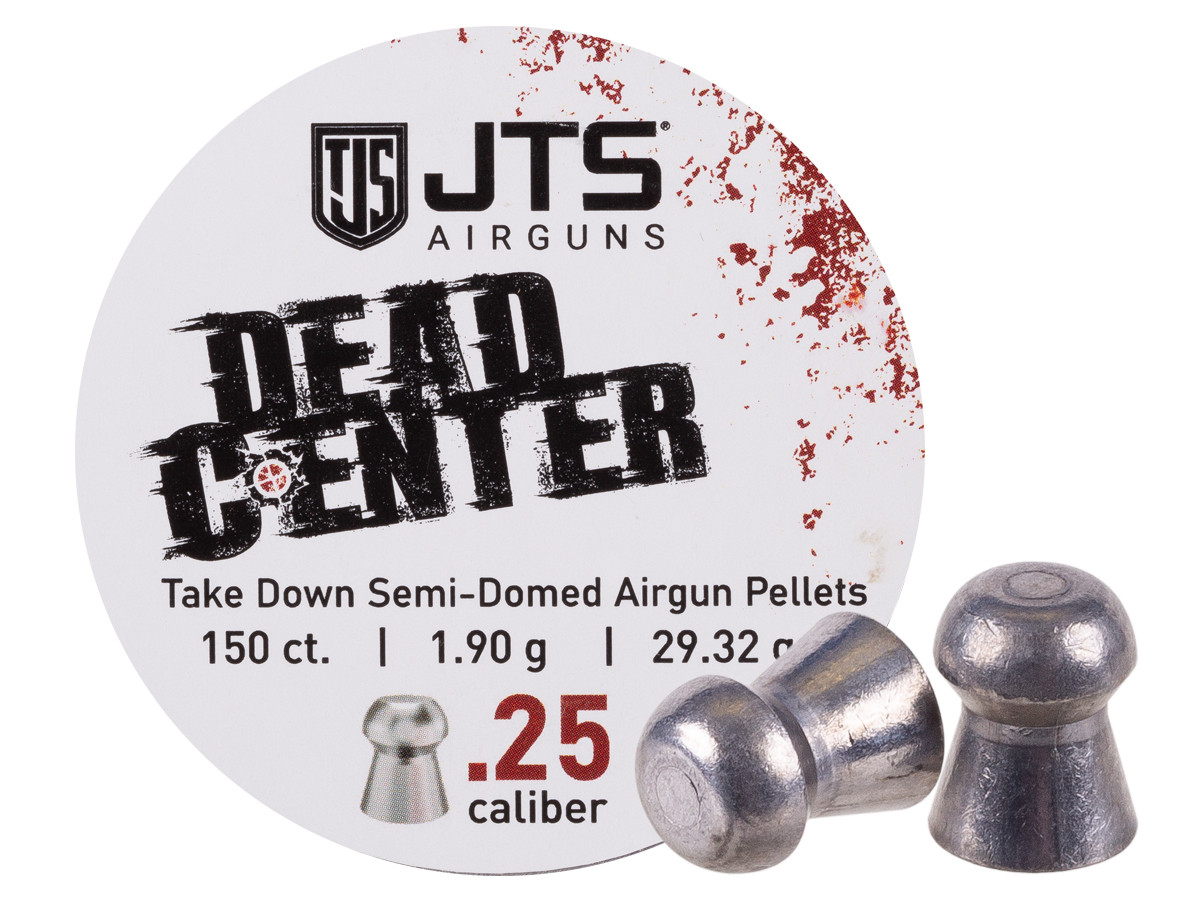 JTS Dead Center Precision Semi-Domed Pellets .25 cal, 29.32 gr - 150ct