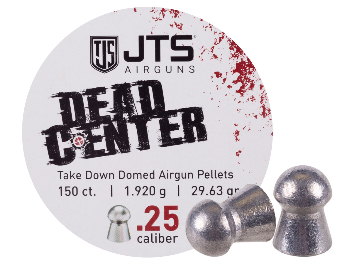 JTS Dead Center Precision Domed Pellets .25 cal, 29.63 gr - 150ct
