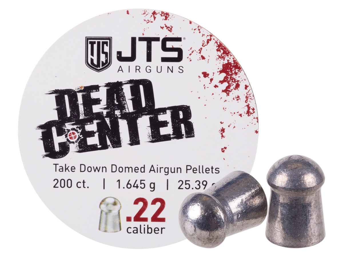JTS Dead Center Precision Domed Pellets .22 cal, 25.39 gr - 250ct