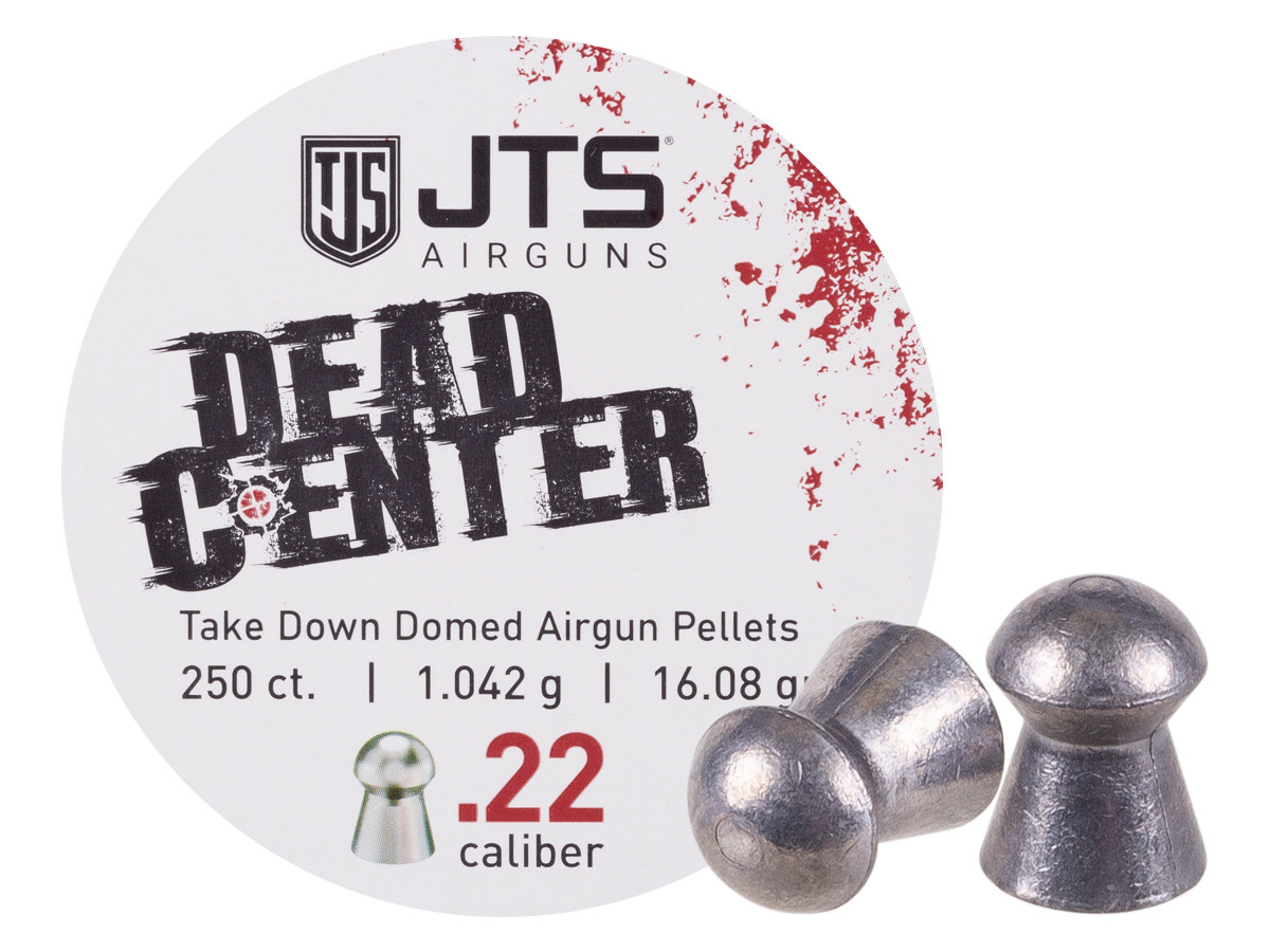 JTS Dead Center Precision Domed Pellets .22 cal, 16.08 gr - 250 ct