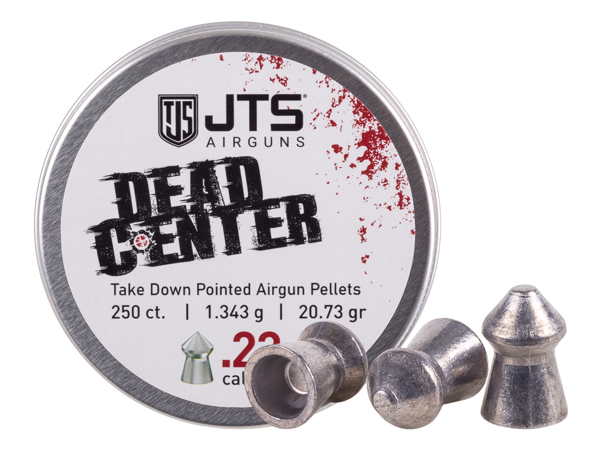 JTS Dead Center Precision Pointed Pellets Blister Pack .22 cal, 20.73 gr - 250 ct