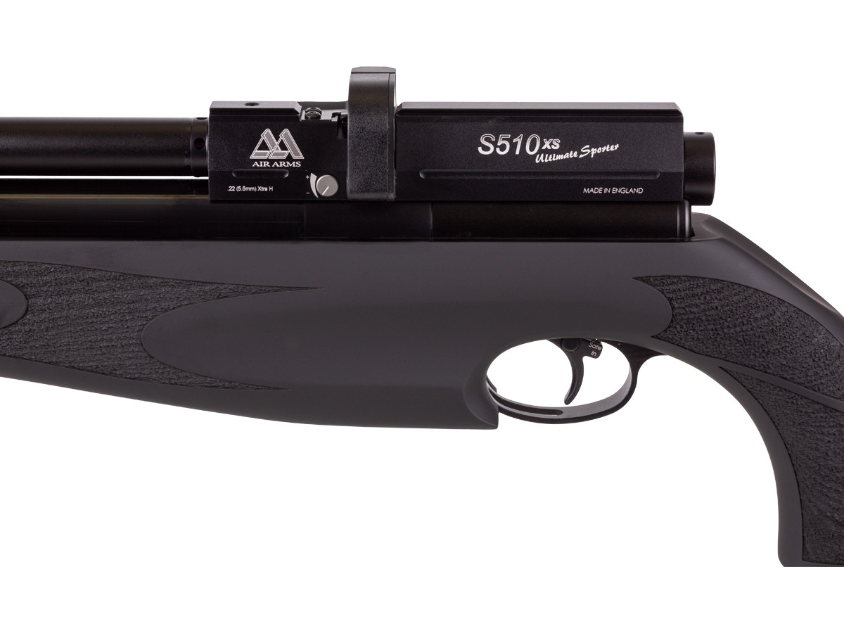 Air Arms S510 XS Ultimate Sporter Xtra FAC, Black Soft Touch Pre-charged  pneumatic Air Rifle Airgun Depot