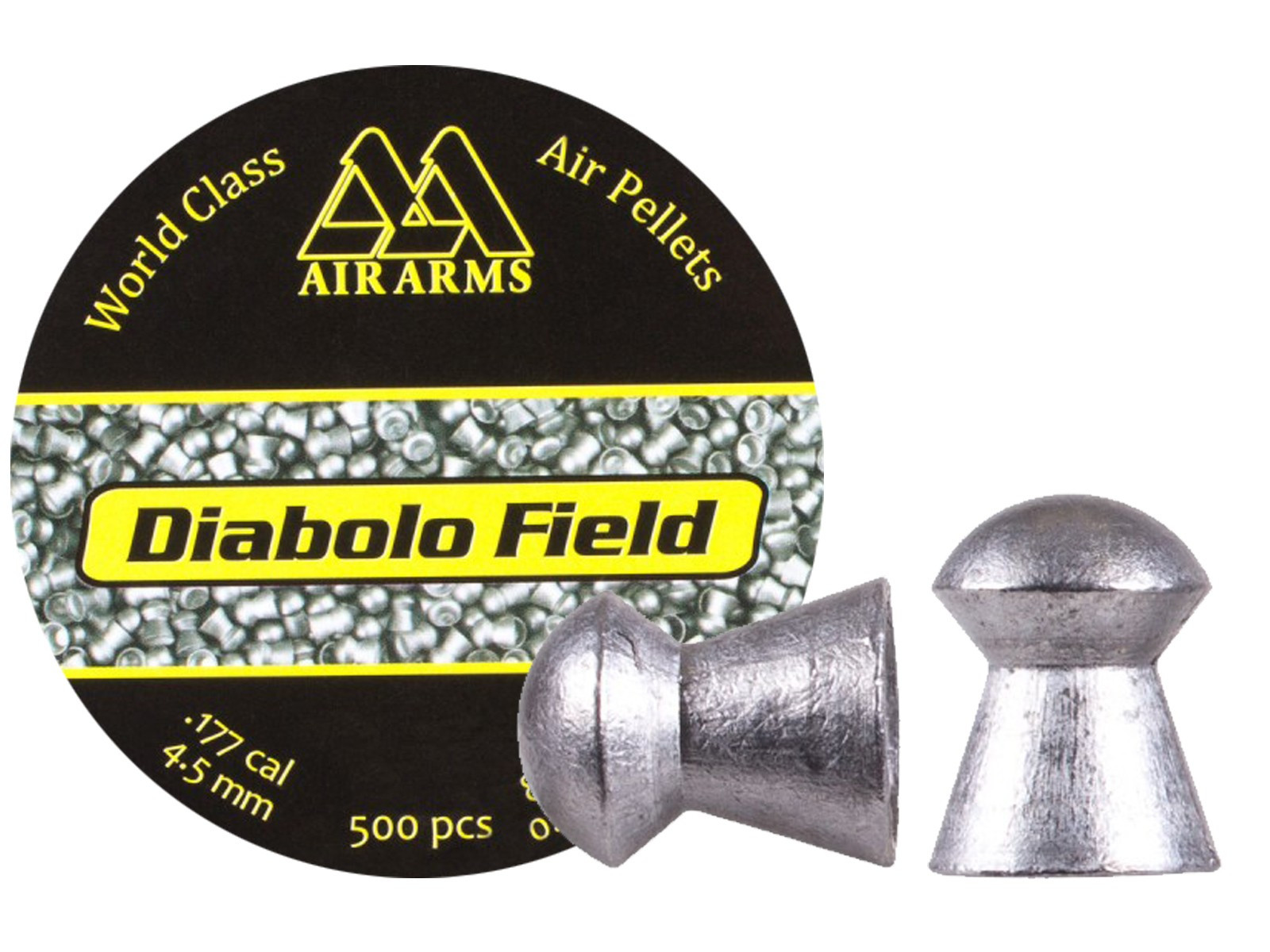 Air Arms Diabolo Field .177 Cal (4.52mm), 8.44 gr - 500ct