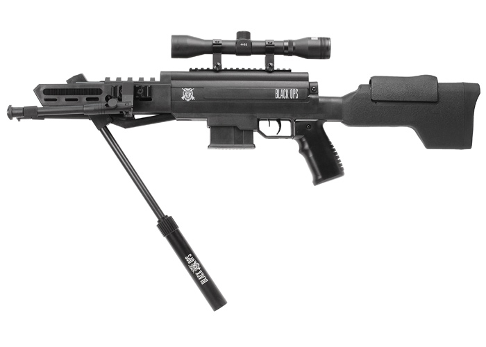 Black Ops Sniper rifle full power (19,9 joule) - break Barrel - Cal 4,5mm  pellet