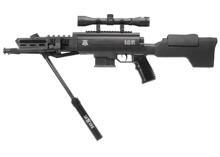 Carabine A Air Comprimé Black Ops Sniper 19,90 Joules + Gas Piston