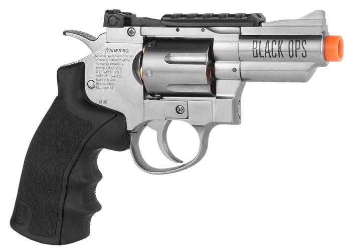 2.5 airsoft gun black ops / wg co2 airsoft revolver Airsoft Gun silver 