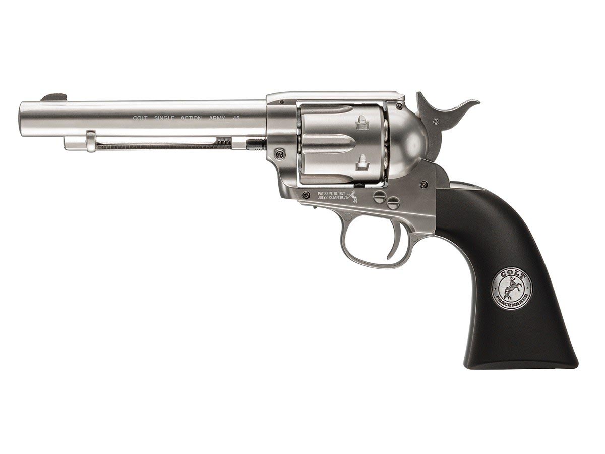 Colt Peacemaker SAA Pellet Revolver, Nickel
