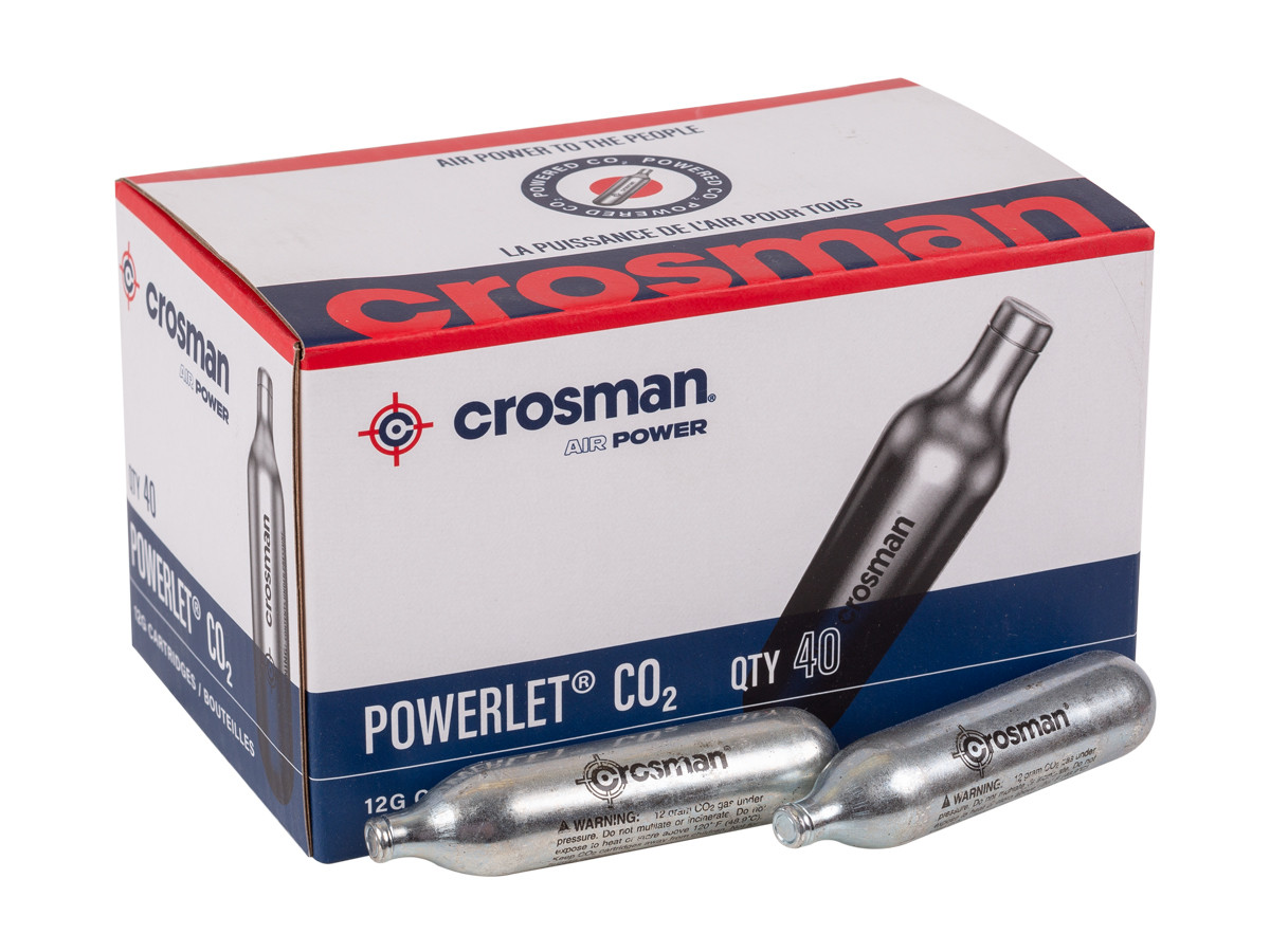 Crosman 12 gram CO2, 40 Pack 