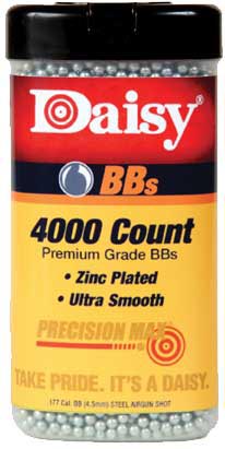 Daisy 4000 Ct Premium BB's - Zinc Coated