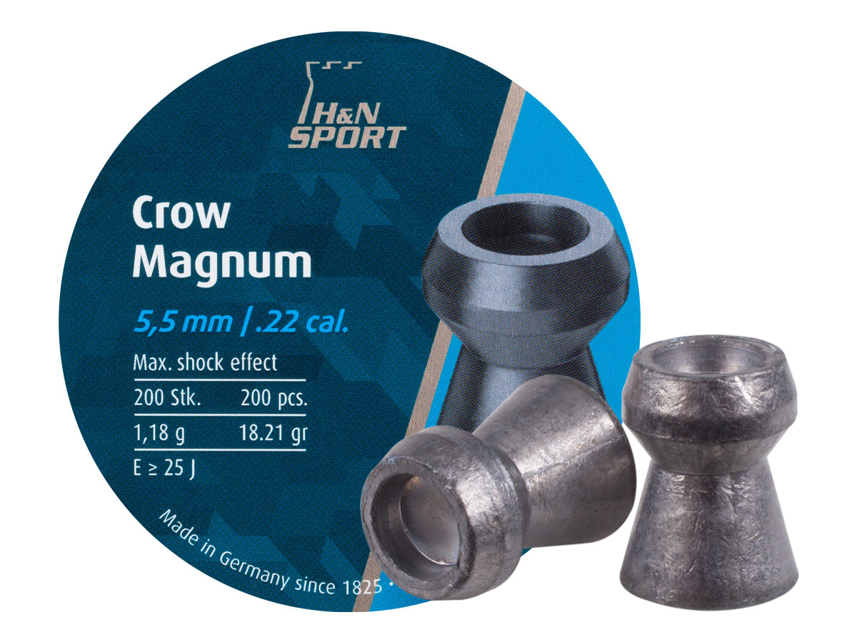 H&N Crow Magnum .22 Cal, 18.21 gr - 200 ct