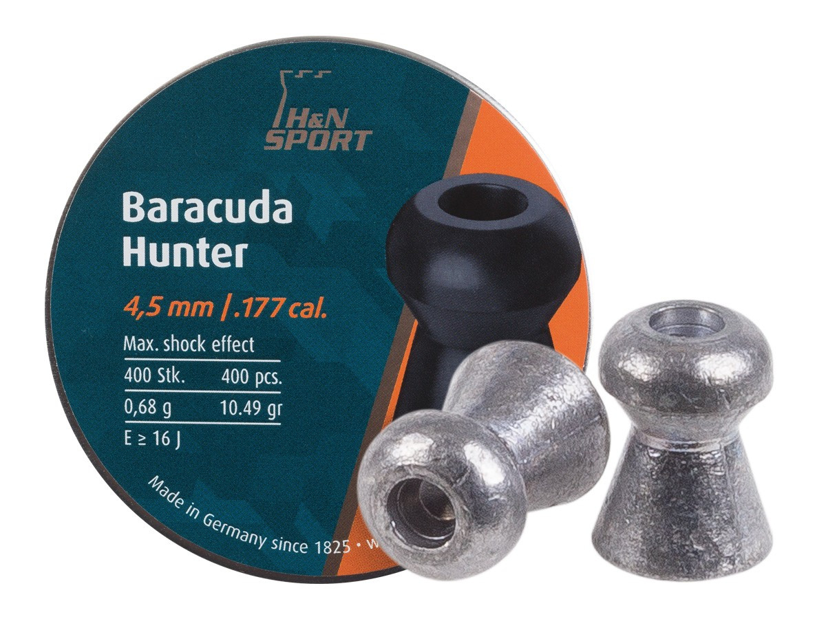 H&N Baracuda Hunter .177 Cal, 10.49 gr - 400 ct