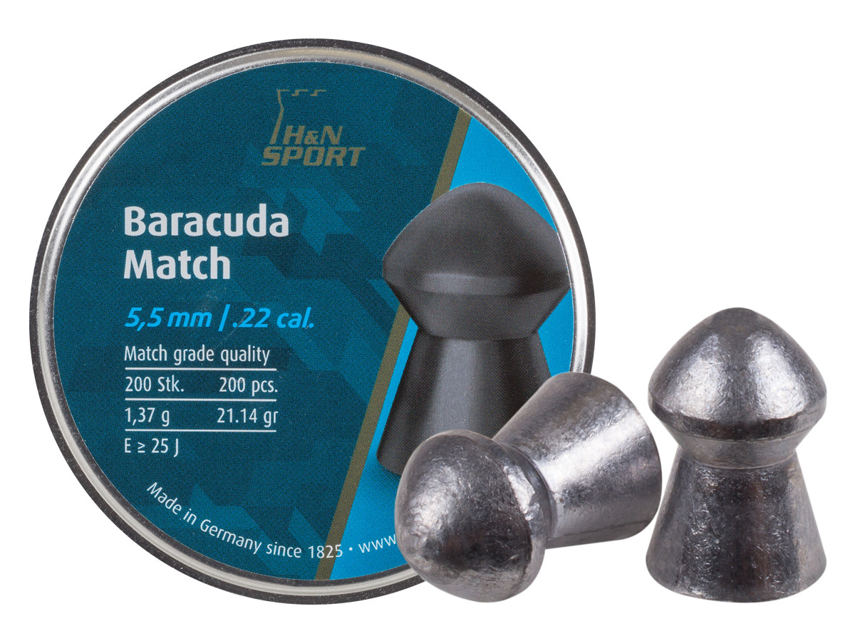 H&N Baracuda Match (5.51mm) .22 Cal, 21.14 gr - 200 ct
