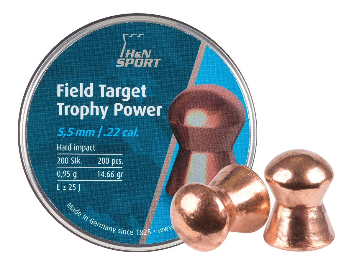 200ct Field Target Trophy POWER copper   .22 cal air gun Pellets  22 caliber 