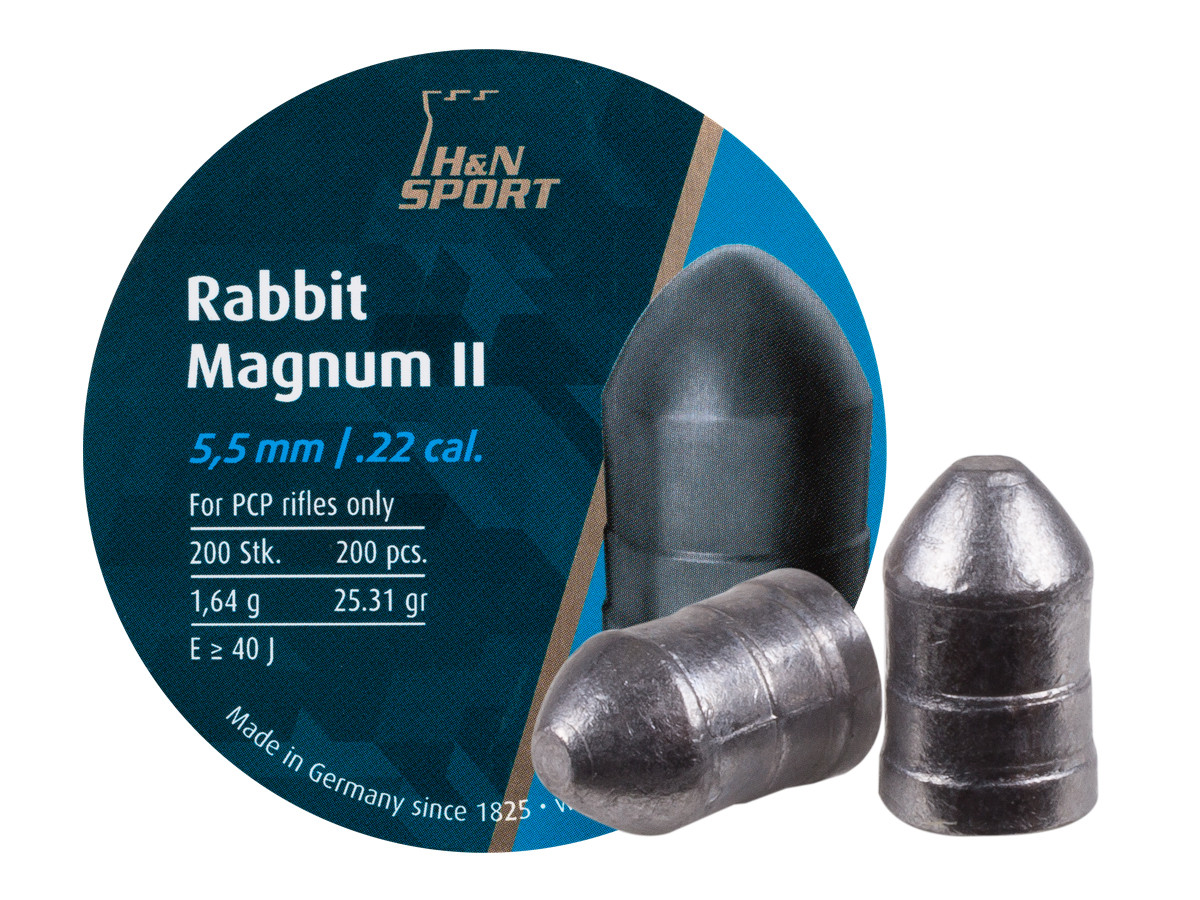 H&N Rabbit Magnum II .22 Cal, 25.62 gr - 200 ct