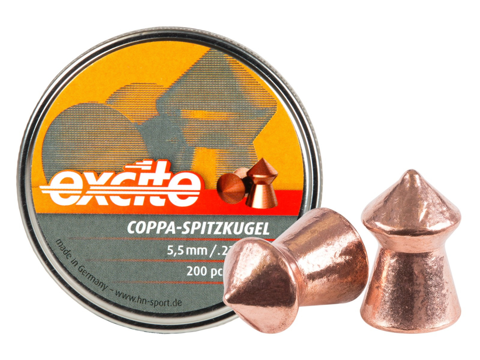 H&N Excite Coppa-Spitzkugel .22 Cal, 16.05 gr - 200 ct