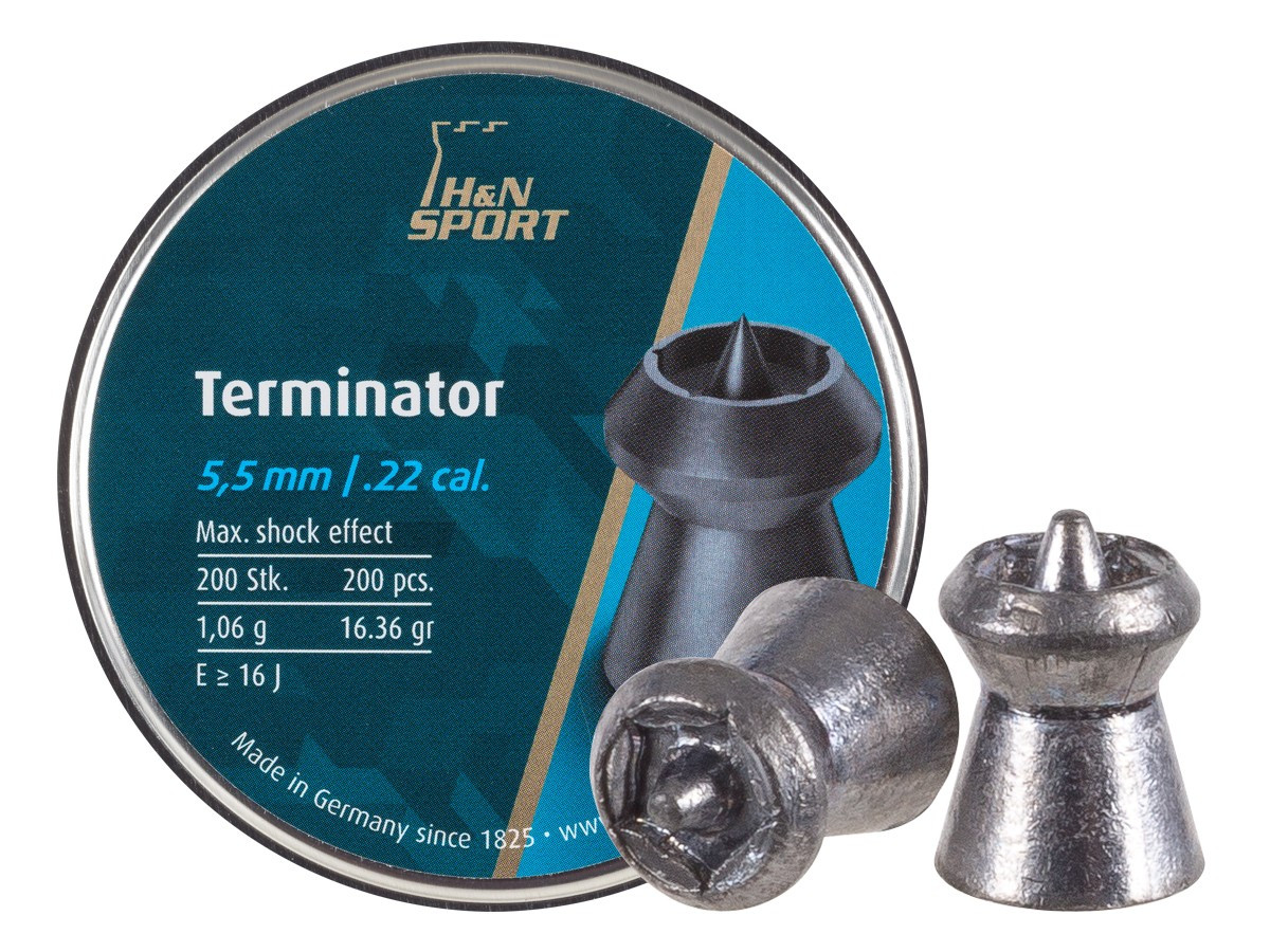H&N Terminator .22 Cal, 16.36 gr - 200 ct