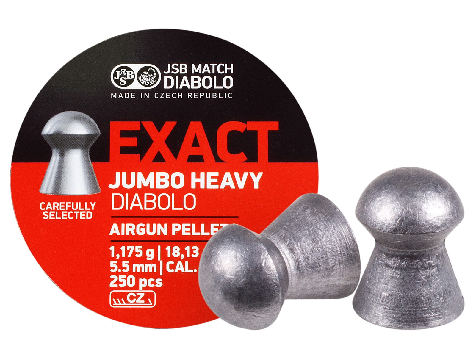JSB Diabolo Exact Jumbo Heavy .22 Cal, 18.13 gr - 250 ct