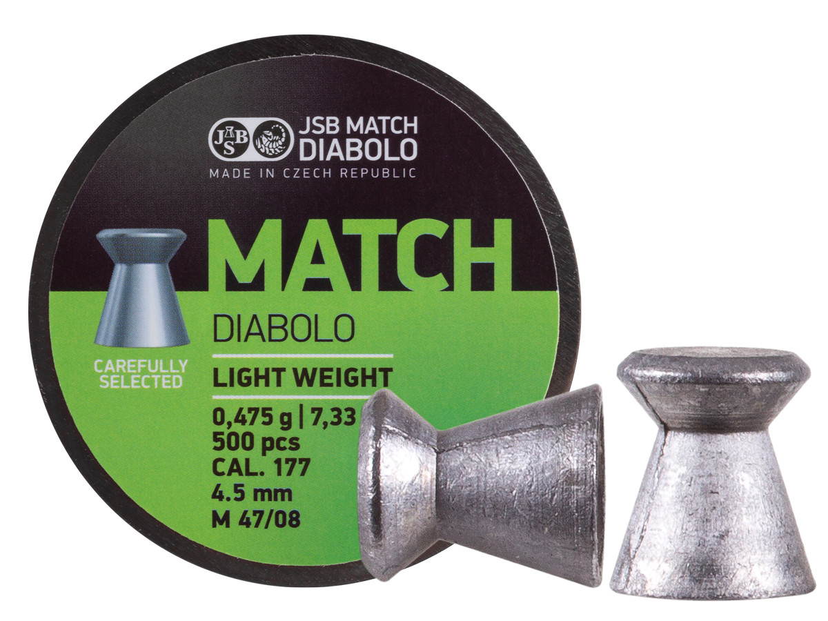 JSB Green Match Light Weight .177 Cal, 7.33 gr - 500 ct