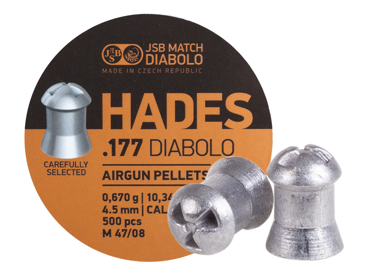 JSB Match Diabolo Hades .177 Cal, 10.34 gr - 500 ct