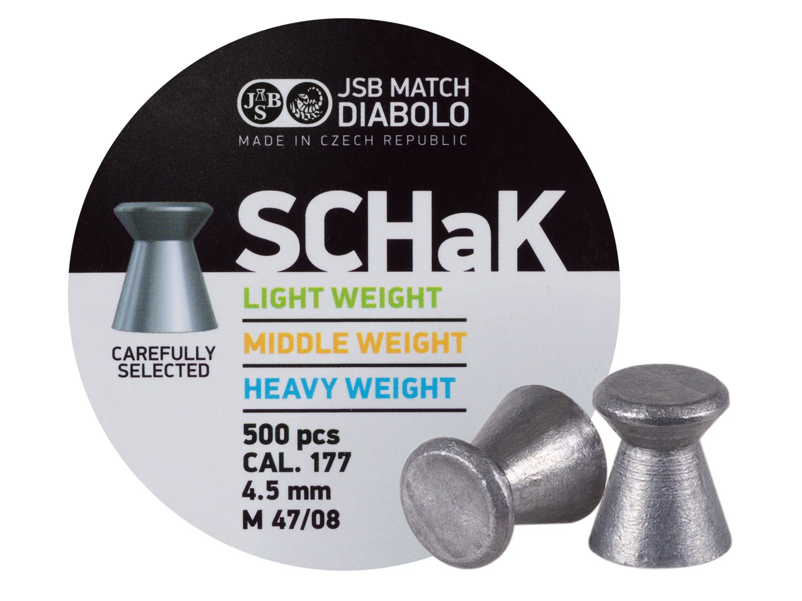 JSB Schak Wadcutter .177 Caliber, 8.02 Grains - 500 ct
