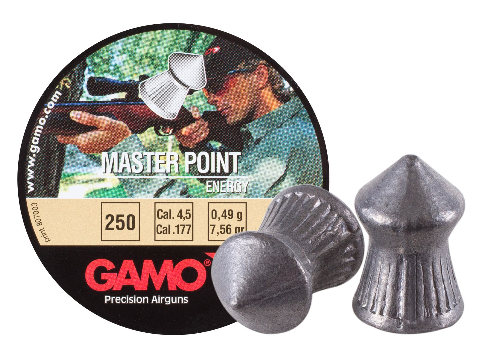 Details about   Gamo Master Point .177 Caliber 7.56 Grain Pellets 250 Count New 