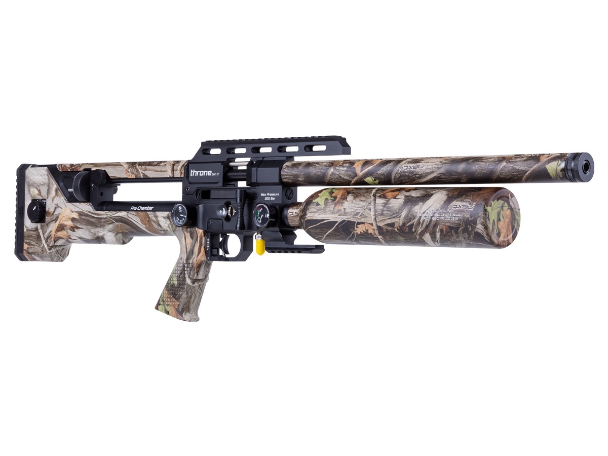Reximex Throne Gen 2 PCP Air Rifle G1 Camo, .22 Caliber