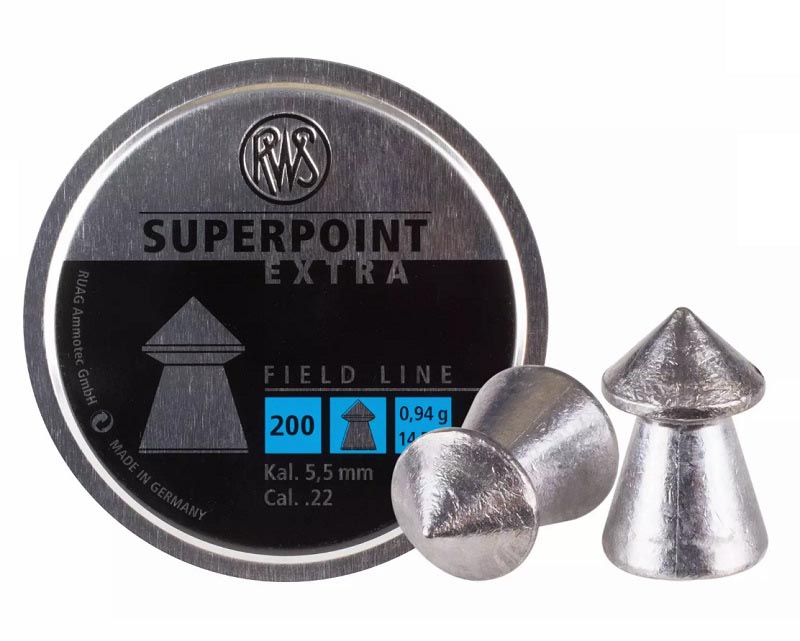 200ct Accurate .22 Caliber Air Rifle Hunting Pellets w/ Sharp Pointed Tips 