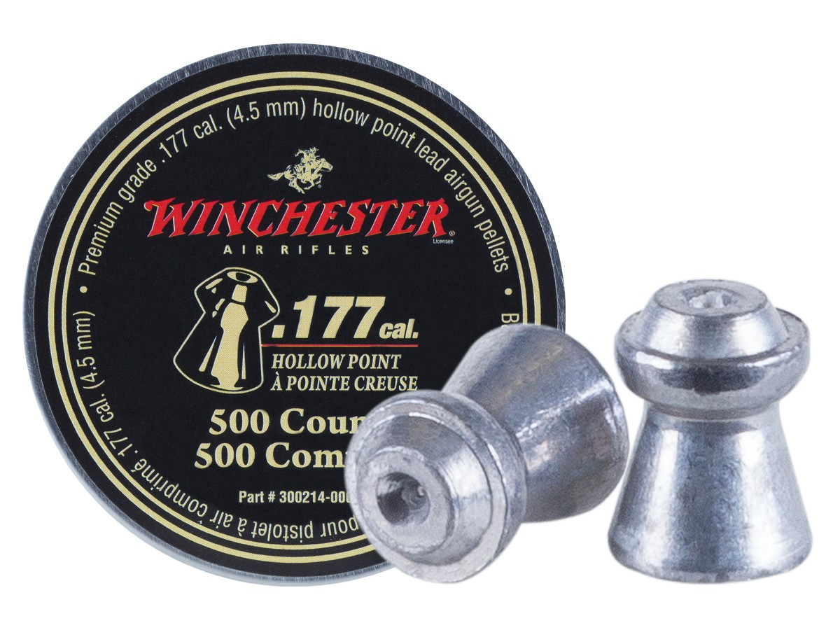 Winchester Hollow Point .177 Cal, 7.6 gr - 500 ct
