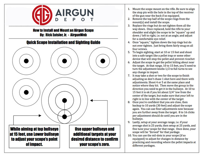 Printable Targets Airgun Depot