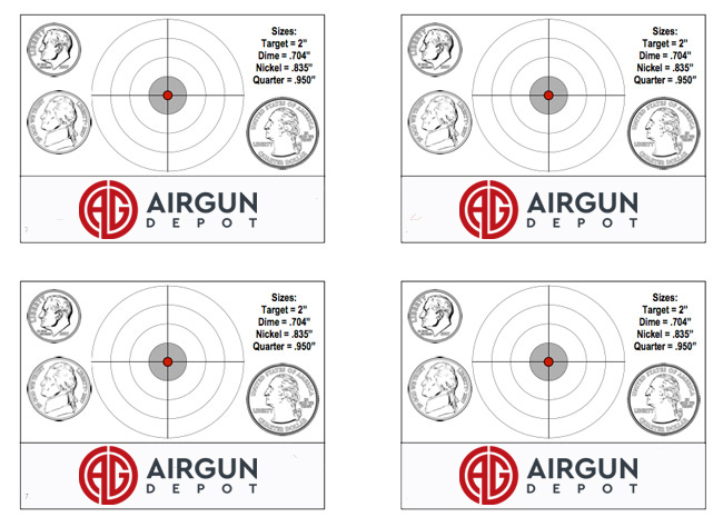 printable targets airgun depot